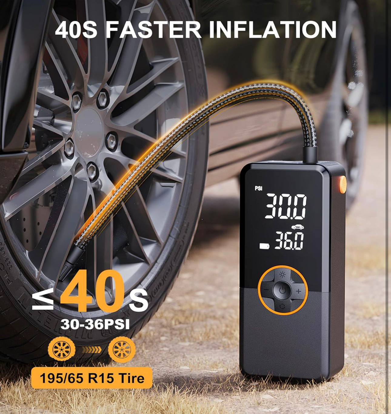 Alkair Tire inflator Portable Air Compressor